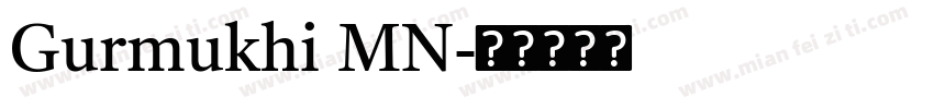 Gurmukhi MN字体转换
